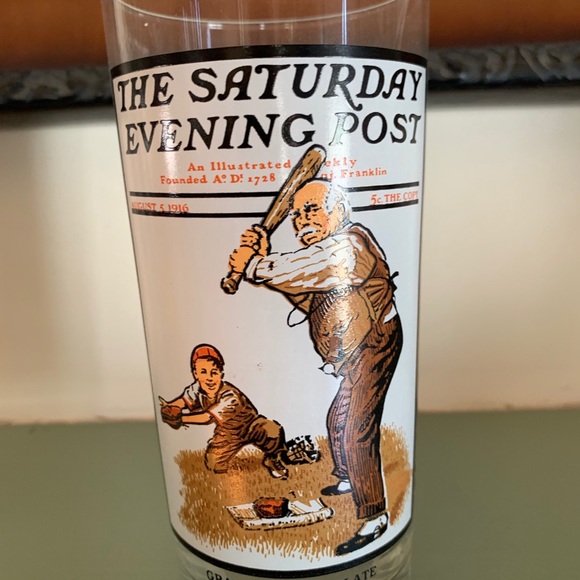 2 Norman Rockwell Collectible Glasses 1987 Arby’s - Picture 3 of 9